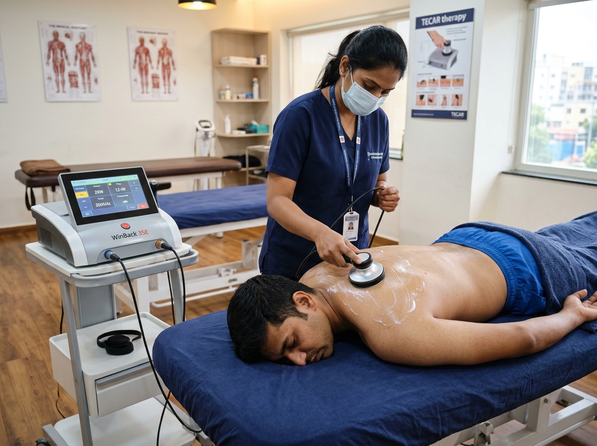 TECAR therapy session